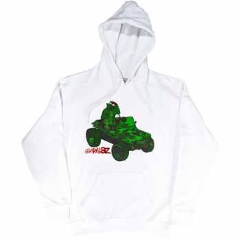 Merch Gorillaz: Gorillaz Unisex Pullover Hoodie: Green Jeep (large) L