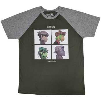 Merch Gorillaz: Gorillaz Unisex Raglan T-shirt: Demon Days (medium) M
