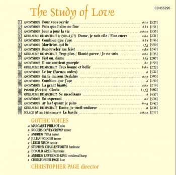CD Gothic Voices: The Study Of Love (French Songs And Motets Of The Fourrteenth Century) 310863