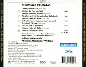 CD Gottfried August Homilius:  Christmas Cantatas, Jauchze Du Tochter Zion 115135