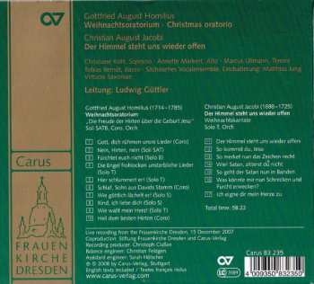 CD Gottfried August Homilius: Frauenkirche Dresden: Weihnachtsoratorium 119386
