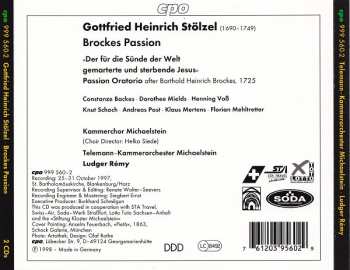 2CD Gottfried Heinrich Stölzel: Brockes Passion 151827