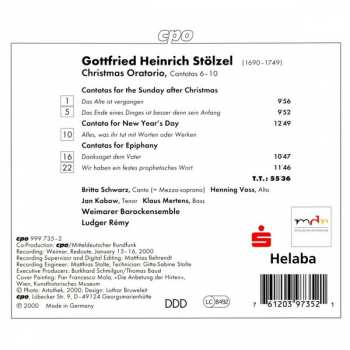 CD Gottfried Heinrich Stölzel: Christmas Oratorio, Cantatas 6-10 113562