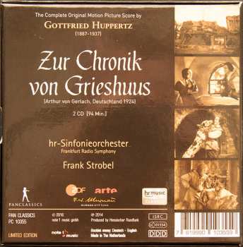 2CD Gottfried Huppertz: Zur Chronik Von Grieshuus (The Complete Original Motion Picture Score) 329070