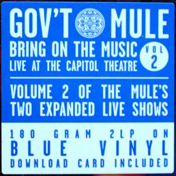 2LP Gov't Mule: Bring On The Music, Live At The Capitol Theatre: Vol.2 LTD | CLR 5922