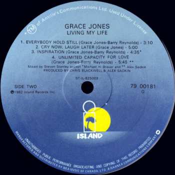 LP Grace Jones: Living My Life 543105
