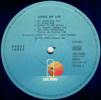 LP Grace Jones: Living My Life 514029