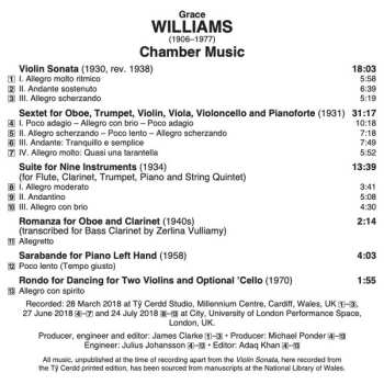 CD Grace Williams: Chamber Music 476339