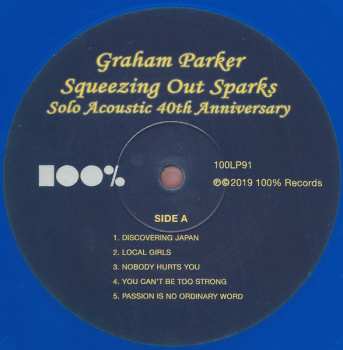 LP Graham Parker: Squeezing out Sparks - Solo Acoustic 40th Anniversary CLR | LTD