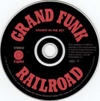 CD Grand Funk Railroad: Caught In The Act 6566
