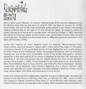 CD Grant Green: Remembering 100910