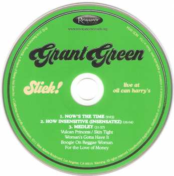 CD Grant Green: Slick! - Live at Oil Can Harry’s 276733