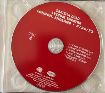 4CD The Grateful Dead: Lyceum Theatre London • England 5/26/72 390671