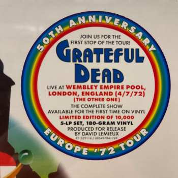 5LP/Box Set The Grateful Dead: Wembley Empire Pool, London, England 4/7/72 LTD 400560