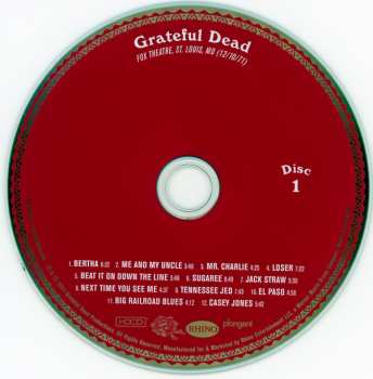 3CD The Grateful Dead: Fox Theatre, St. Louis, MO (12/10/71) 404098