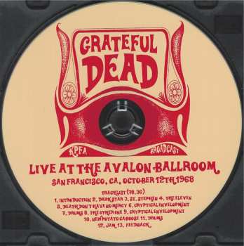 CD The Grateful Dead: Live At The Avalon Ballroom, San Francisco, CA, October 12TH 1968 428487