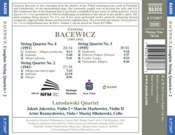 CD Grażyna Bacewicz: Complete String Quartets • 2 146419