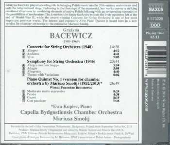 CD Grażyna Bacewicz: Symphony For String Orchestra 148579