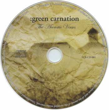 CD Green Carnation: The Acoustic Verses 263390
