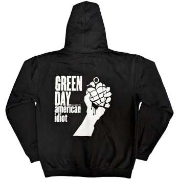 Merch Green Day: Green Day Unisex Zipped Hoodie: American Idiot The Musical (back Print) (small) S