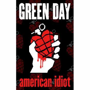 Merch Green Day: Textilní Plakát American Idiot