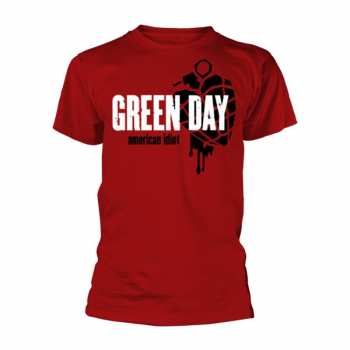 Merch Green Day: Tričko American Idiot Heart Grenade (red)