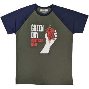 Merch Green Day: Green Day Unisex Raglan T-shirt: American Idiot (large) L