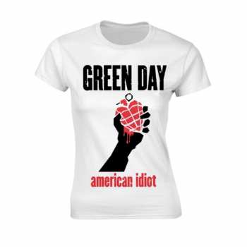 Merch Green Day: Tričko Dámské American Idiot Heart (white)