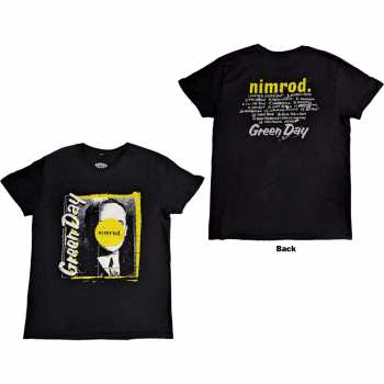 Merch Green Day: Green Day Unisex T-shirt: Nimrod Tracklist (back Print) (medium) M