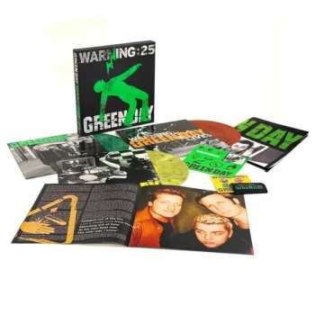 LP Green Day: Warning (green Galaxy, Yellow Marble & Orange Galaxy Vinyl) (25the Anniversary Edition)