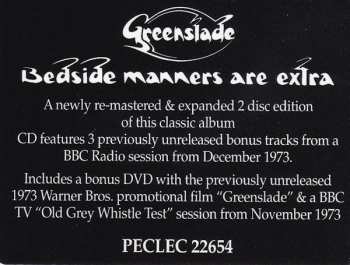 CD/DVD Greenslade: Bedside Manners Are Extra 259642