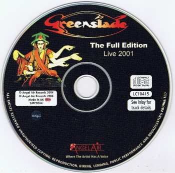 CD Greenslade: The Full Edition - Live 2001 280031