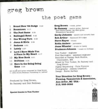 CD Greg Brown: The Poet Game 348599