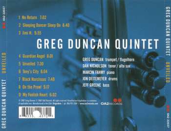 CD Greg Duncan Quintet: Unveiled