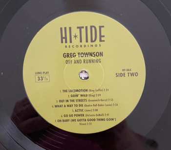 LP Greg Townson: Off And Running 349737