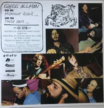 LP Gregg Allman: Midnight Rider / These Days 123168