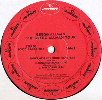 2LP Gregg Allman: The Gregg Allman Tour  LTD 395604