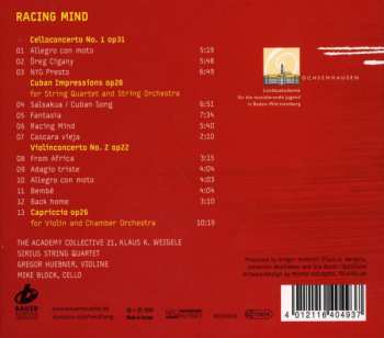 CD Sirius String Quartet: Racing Mind (New Music For Strings By Gregor Huebner)