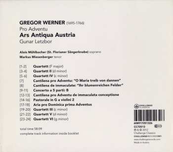 CD Gregor Joseph Werner: Pro Adventu 153494