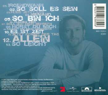 CD Gregor Meyle: So Soll Es Sein DIGI 310593