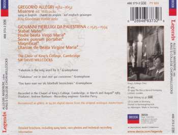 CD Gregorio Allegri: Miserere / Stabat Mater / Litaniae De Beata Virgine Maria 417581