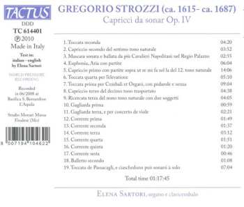 CD Gregorio Strozzi: Capprici Da Sonar Op. IV 477644