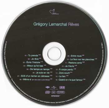 CD Grégory Lemarchal: Rêves