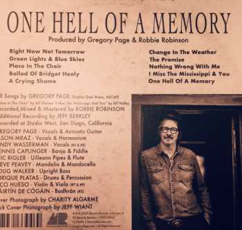 CD Gregory Page: One Hell Of A Memory 93568