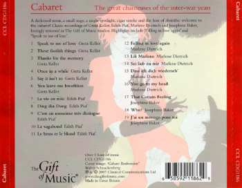 CD Greta Keller:  Cabaret [The Great Chanteuses Of The Inter-War Years] 319615