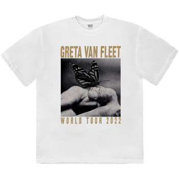 Merch Greta Van Fleet: Greta Van Fleet Unisex T-shirt: World Tour Butterfly (medium) M