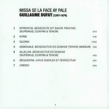 CD Guillaume Dufay: Missa Se La Face Ay Pale 194476