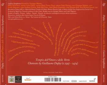 CD Guillaume Dufay: Tempio Dell'Onore E Delle Vertù. Chansons By Guillaume Dufay 324416