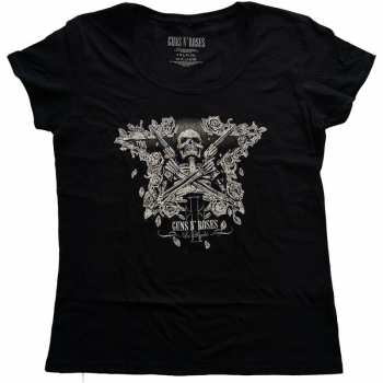Merch Guns N' Roses: Dámské Tričko Skeleton Guns  S