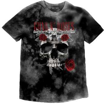 Merch Guns N' Roses: Guns N' Roses Kids T-shirt: Flower Skull (wash Collection) (7-8 Years) 7-8 let